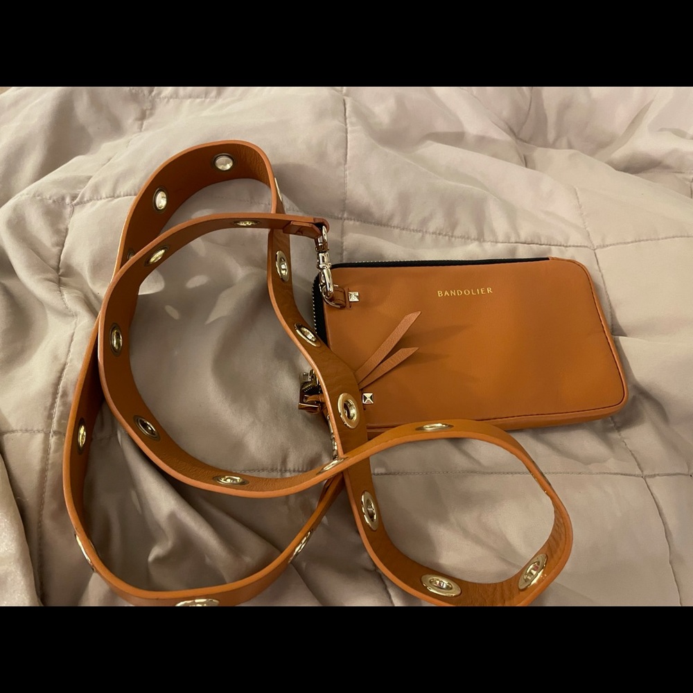 Bandolier iPhone 12 pouch, chain & airbud case